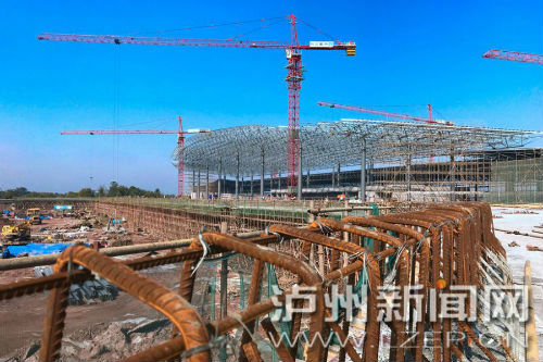 州云龍機場正全速推進建設，確保7月1日前投入運行。 瀘州日報記者 牟科 攝3